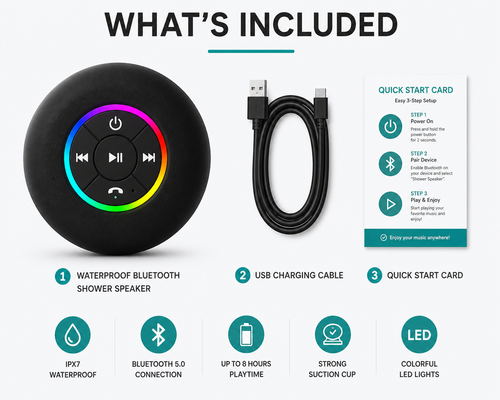 Waterproof Bluetooth Shower Speaker